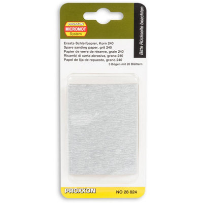 Proxxon Ps 13 240 Grit Sanding Sheets from B&Q