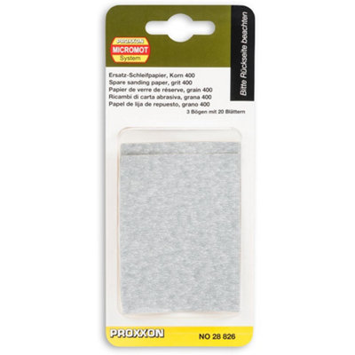 Proxxon Ps 13 400 Grit Sanding Sheets from B&Q