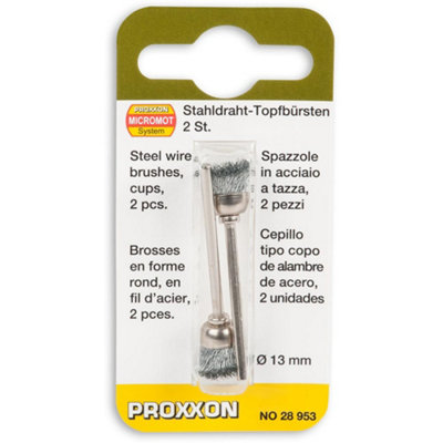 Proxxon Cup Wire BrushSteel 13mm (Pkt 2) from B&Q