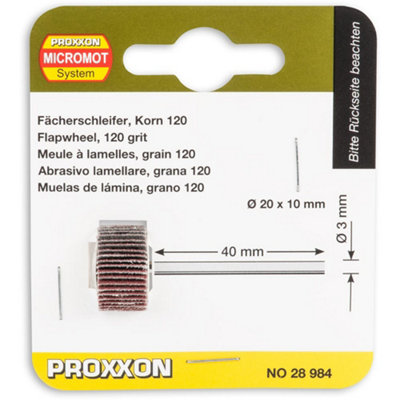 Proxxon Flap Sanding Wheel 120G20mm from B&Q