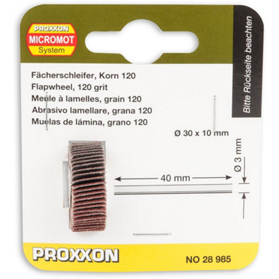 Proxxon Flap Sanding Wheel 120G30mm from B&Q