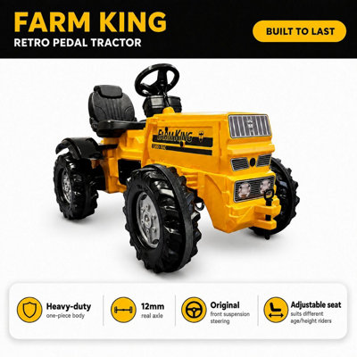 B&Q -  Farm King Retro Ride-On Tractor