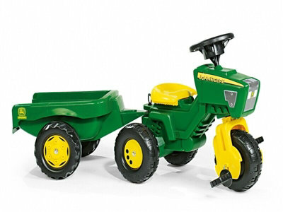 Rolly Toys John Deere Trio Trac Ride On Tractor with ESW and Trailer - Extra Large - Image 14
