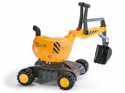 Rolly Toys Ride-On Excavator Digger - 360 Degree Turn - Yellow - 3-5 Years - Image 6