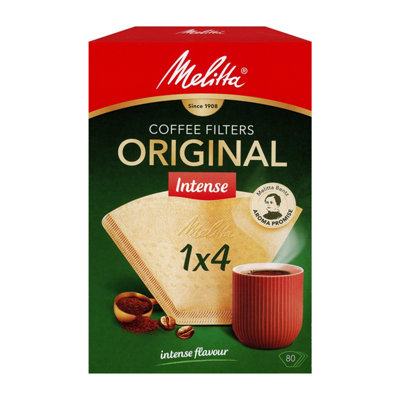 Reliapart Melitta Gourmet Intense 1X4 Type Coffee Filters (Pack Of 80, 6763159)
