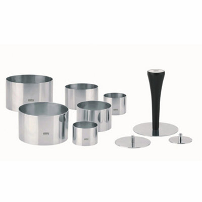 Gefu Formidable Cooking Ring Set 10 Piece Stainless Steel Plating Set