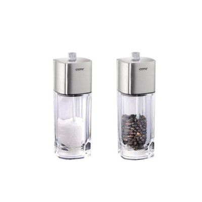 Gefu Dueto Salt & Pepper Mill Set Adjustable Ceramic Grinder (2 Pcs) from B&Q