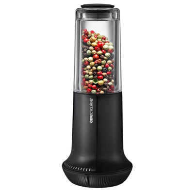 Gefu X-Plosion Size M Adjustable Salt Or Pepper Mill Black from B&Q