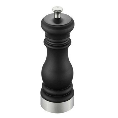Gefu Flavio Salt Or Pepper Mill 17 Cm Matte Black Size S from B&Q