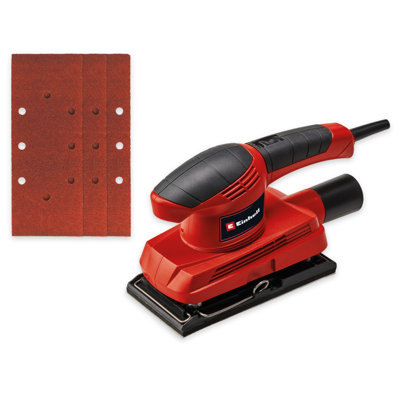 Einhell Orbital Sander 150W 1/3 SheetHook & Loop FasteningIncludes 3 Sanding SheetsVacuum Extraction PortTc-Os 1520 from B&Q