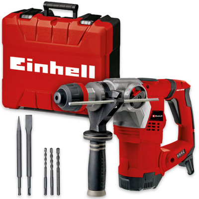 Einhell Rotary Hammer Drill 5J Sds+ 1250W Corded Electric Te-Rh 32 4F Kit from B&Q