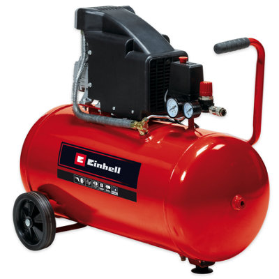 Einhell Horizontal Air Compressor 50L 110L/min 8 Bar Corded Electric 1500W 75Db Tc-Ac 190/50/8 from B&Q