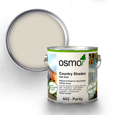 Osmo Country Shades Opaque Natural Oil Based Wood Finish For Exterior A02 Purity 125Ml Tester Pot from B&Q
