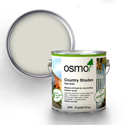Osmo Country Shades Opaque Natural Oil Based Wood Finish For Exterior A04 Crystal Grey 125Ml Tester Pot from B&Q