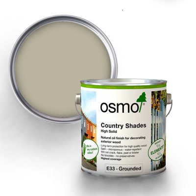Osmo Country Shades Opaque Natural Oil Based Wood Finish For Exterior E33 Grounded 750Ml from B&Q