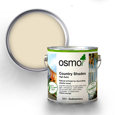 Osmo Country Shades Opaque Natural Oil Based Wood Finish For Exterior E31 Sedimentary 2.5L from B&Q