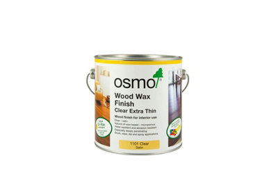 Osmo Wood Wax Finish Extra 1101 Clear Satin2.5L from B&Q