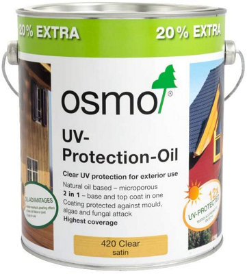 Osmo UV Protection Oil Extra - Clear - Satin 2.5L + 20% EXTRA FREE - Image 8