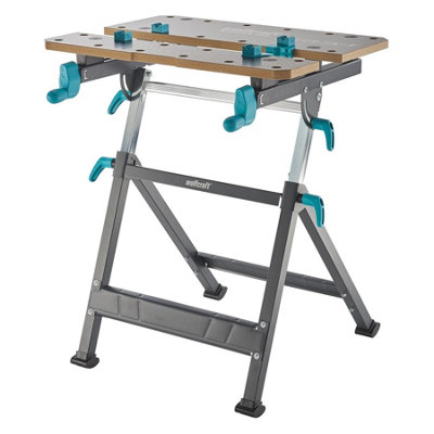 Wolfcraft Master 650 Ergo Height Adjustable Clamping And Working Table Portable Workbench For DiyAssembly And Repairs from B&Q