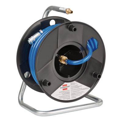 Brennenstuhl Compressor Hose Reel - Anti-Twist - 20 Metre Hose Blue/Light
