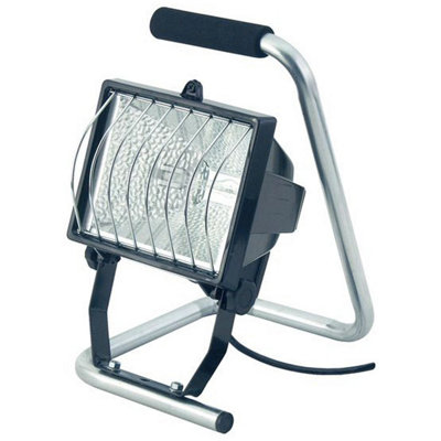 Brennenstuhl 400W Halogen Portable Work Light With Handle Floodlight Site Lamp from B&Q
