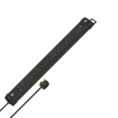 Brennenstuhl Premium-Line 6-Way Power Strip With 2X Usb C And 1X Usb A from B&Q