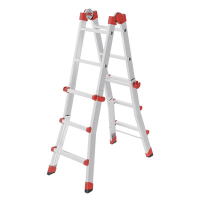 Hailo M80 Aluminium Multipurpose Ladder 4X3 Rungs from B&Q