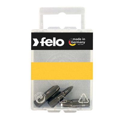 Felo Phillips Bits C6.3 Industrial Set Ph1 Ph2 Ph3 25 mm 3-Piece from B&Q