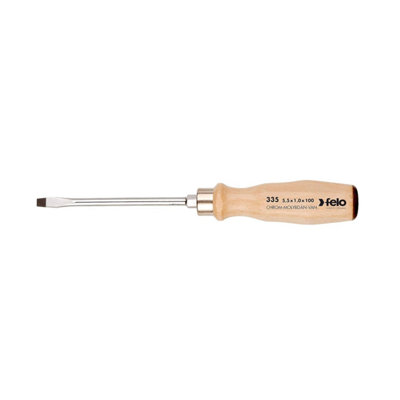 Felo Slotted Screwdriver Sl 12 X 2.0 mm200 mm Beechwood HandleMade In Germany from B&Q
