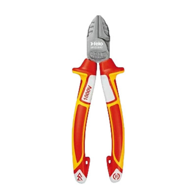 Felo Diagonal Nippers Vde 180mm 581 018 40Made In GermanySoftgripp HandlesInduction-Hardened Blades from B&Q