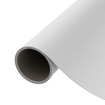 B&Q -  Plain Matt White Self-Adhesive Film (L)2M (W)450mm