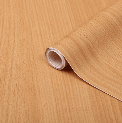 D-C-Fix Sticky Back Plastic Self Adhesive Vinyl Planked Beech Wood Woodgrain 1M X 45Cm from B&Q