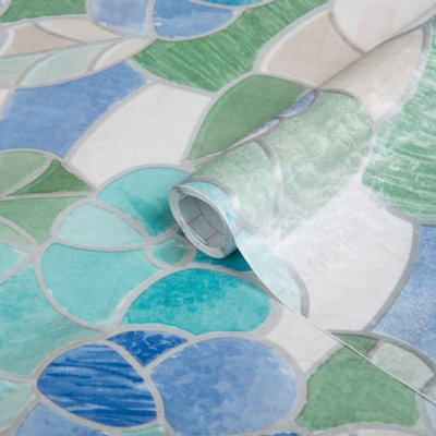 D-C-Fix Self Adhesive FilmLisboa Blue 45Cm X 2M  F346-0213 from B&Q