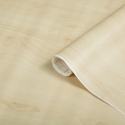 D-C-Fix Light Birch Wood Woodgrain Sticky Back Plastic Self Adhesive Vinyl Wrap Fablon 2.1M X 90Cm from B&Q