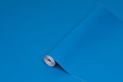 D-C-Fix Cobalt Glossy Blue Self Adhesive Sticky Back Plastic Vinyl Fablon 1M X 45Cm from B&Q