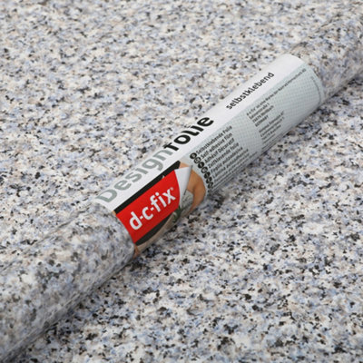 D-C-Fix Porrinho Blue Grey Marble Self-Adhesive Furniture Wrap (L)15M (W)675mm