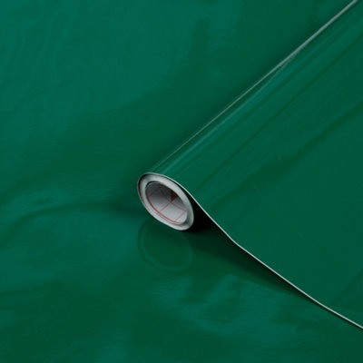 D-C-Fix Glossy Green Self Adhesive Sticky Back Plastic Film Vinyl 1M X 45Cm from B&Q