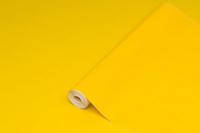 D-C-Fix Yellow X 45Cm Plain Matt Vinyl Film Wrap Sticky Back Plastic Self Adhesive 1M