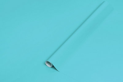 D-C-Fix Gloss Aqua Blue Ral 5012 Sticky Back Furniture Wrap (L)200Cm (W)45Cm from B&Q