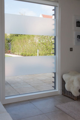 D-C-Fix White Milky Privacy Frosted Glass Window Static Cling Vinyl Film 1.5M X 45Cm from B&Q