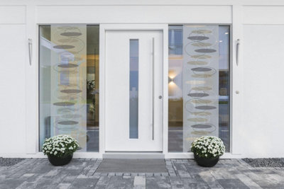 D-C-Fix Modern Circles Privacy Frosted Glass Window Static Cling Vinyl Film 1M X 45Cm from B&Q