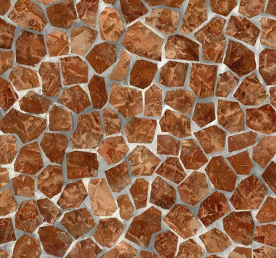 B&Q -  Mosaic Crazy Paving Tile Self Adhesive Vinyl Sticky Back Plastic 2M X 45Cm
