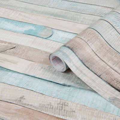 D-C-Fix Rio Ocean Wood Woodgrain Sticky Back Plastic Self Adhesive Vinyl Wrap 1M X 45Cm from B&Q