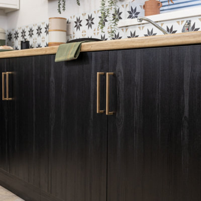 D-C-Fix Quadro Black 67.5Cm X 1.5M Premium Self-Adhesive Vinyl Wrap For Doors And Furniture