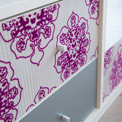 D-C-Fix Velvet Embossed Adelaide (0203) Sticky Backed Vinyl (L)120Cm (W)45Cm