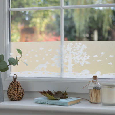 D-C-Fix Woodland 20Cm X 1.5M Premium Static Cling Vinyl Window Film For Privacy And Décor