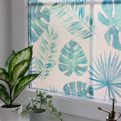 B&Q -  Tropicano 45Cm X 1.5M Eco-Line Static Cling Vinyl Windfow Film For Privacy And Décor