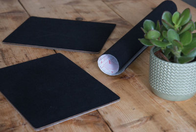 1M X 45Cm Black Velour Plain Vinyl Wrap Sticky Back Plastic Self Adhesive D-C-Fix323951873379 from B&Q