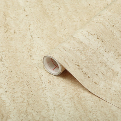 D-C-Fix Beige Stone Marble Self Adhesive Vinyl Sticky Back Plastic Film 2M X 45Cm