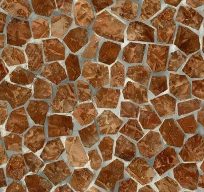 B&Q -  Mosaic Crazy Paving Tile Self Adhesive Vinyl Sticky Back Plastic 2M X 45Cm
